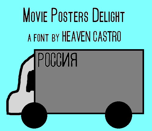 Movie Posters Delight font